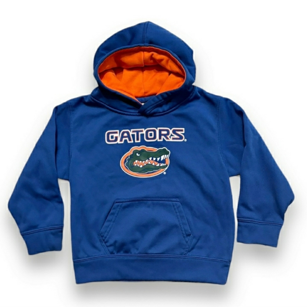 COLOSSEUM Royal Florida Gators Chimney Sweep Raglan Pullover Hoodie EUC